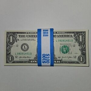 25 One Dollar Bills Uncirculated Sequential (W/ SLEEVES) - Series‎ 2021 (B191)